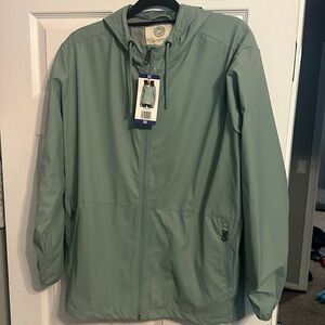 NWT Weatherproof rain slicker jacket size xxl green